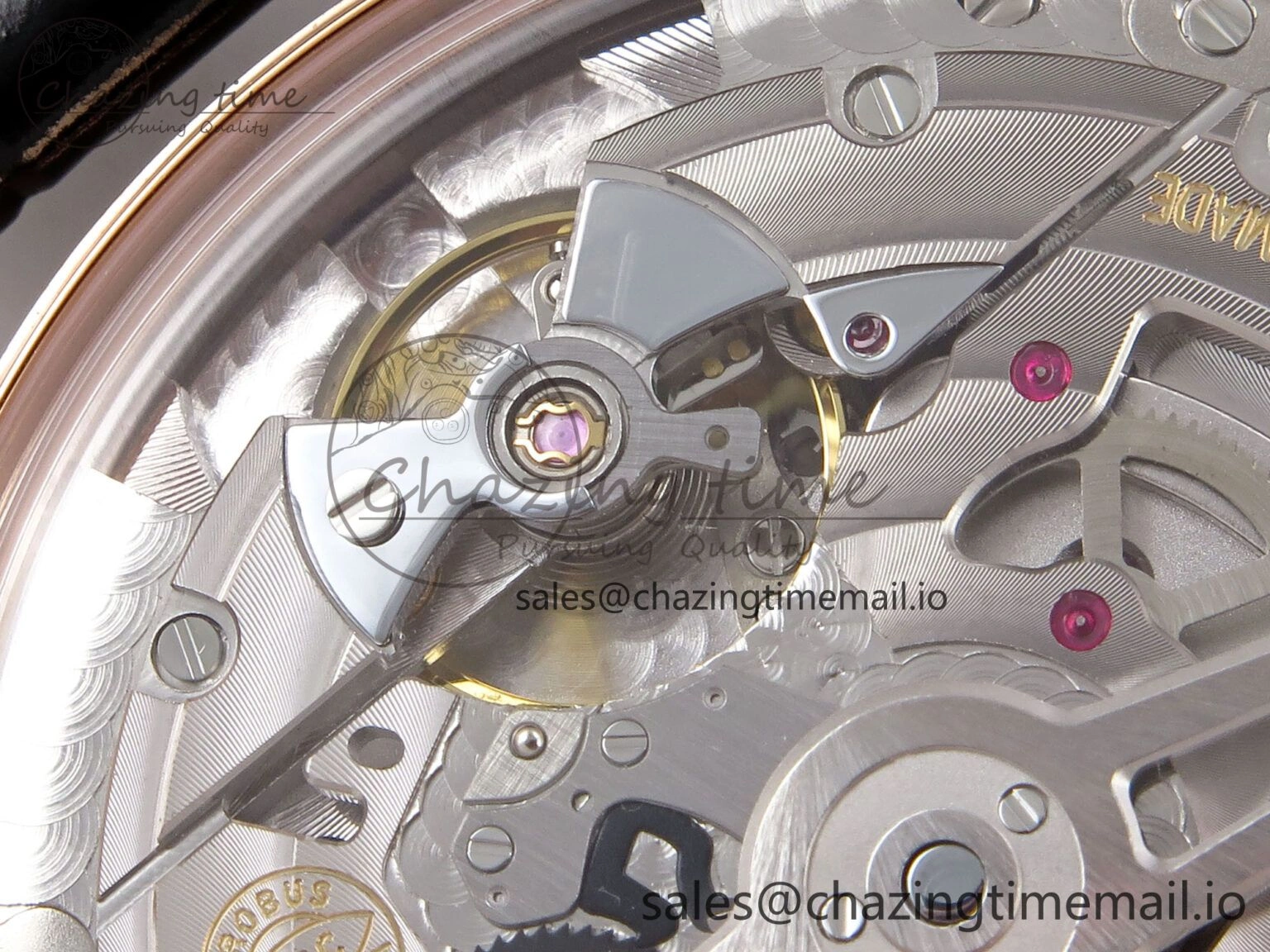 Portugieser Automatic 42mm RG APSF 1:1 Best Edition Black Dial on Black Leather Strap A Supportive 7007