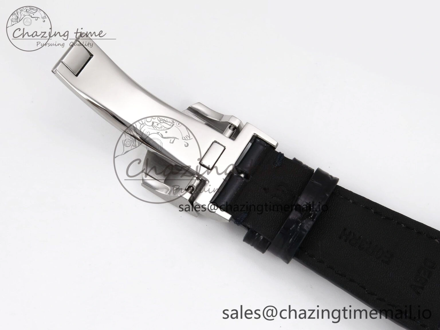 Fashionable Portugieser Automatic 42mm SS APSF 1:1 Best Edition White Dial Blue Marker on Blue Leather Strap A 7009