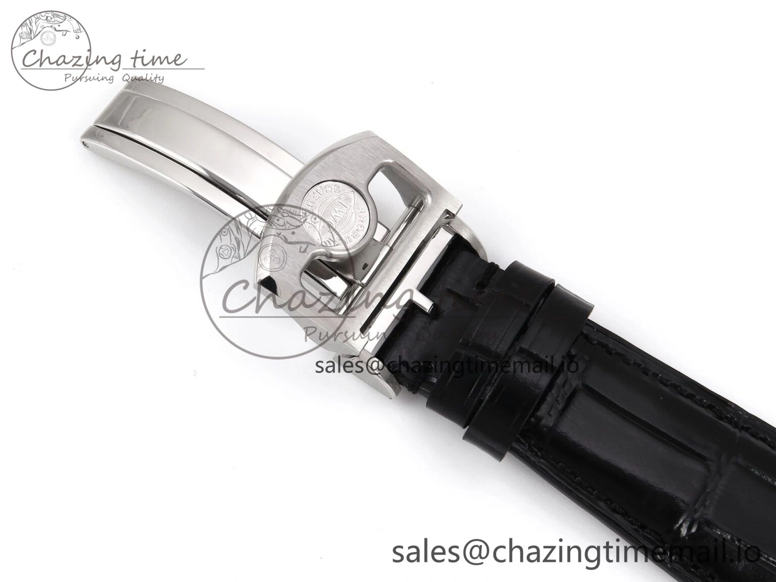 Durable Portugieser Automatic SS IW501705 APSF 1:1 Best Edition RG Dial on Black Leather Strap A 7011