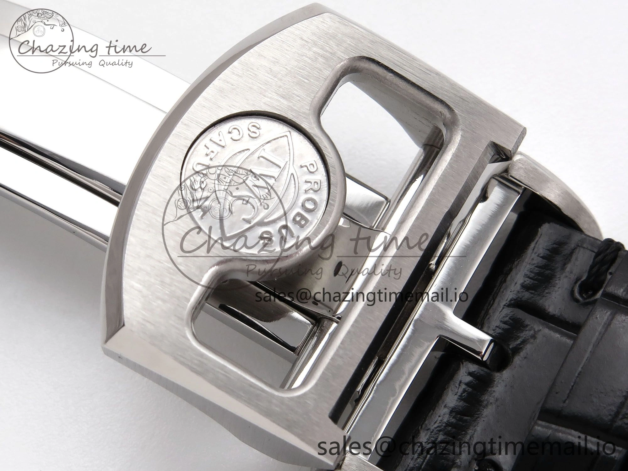 Durable Portugieser Automatic SS IW501705 APSF 1:1 Best Edition RG Dial on Black Leather Strap A 7011