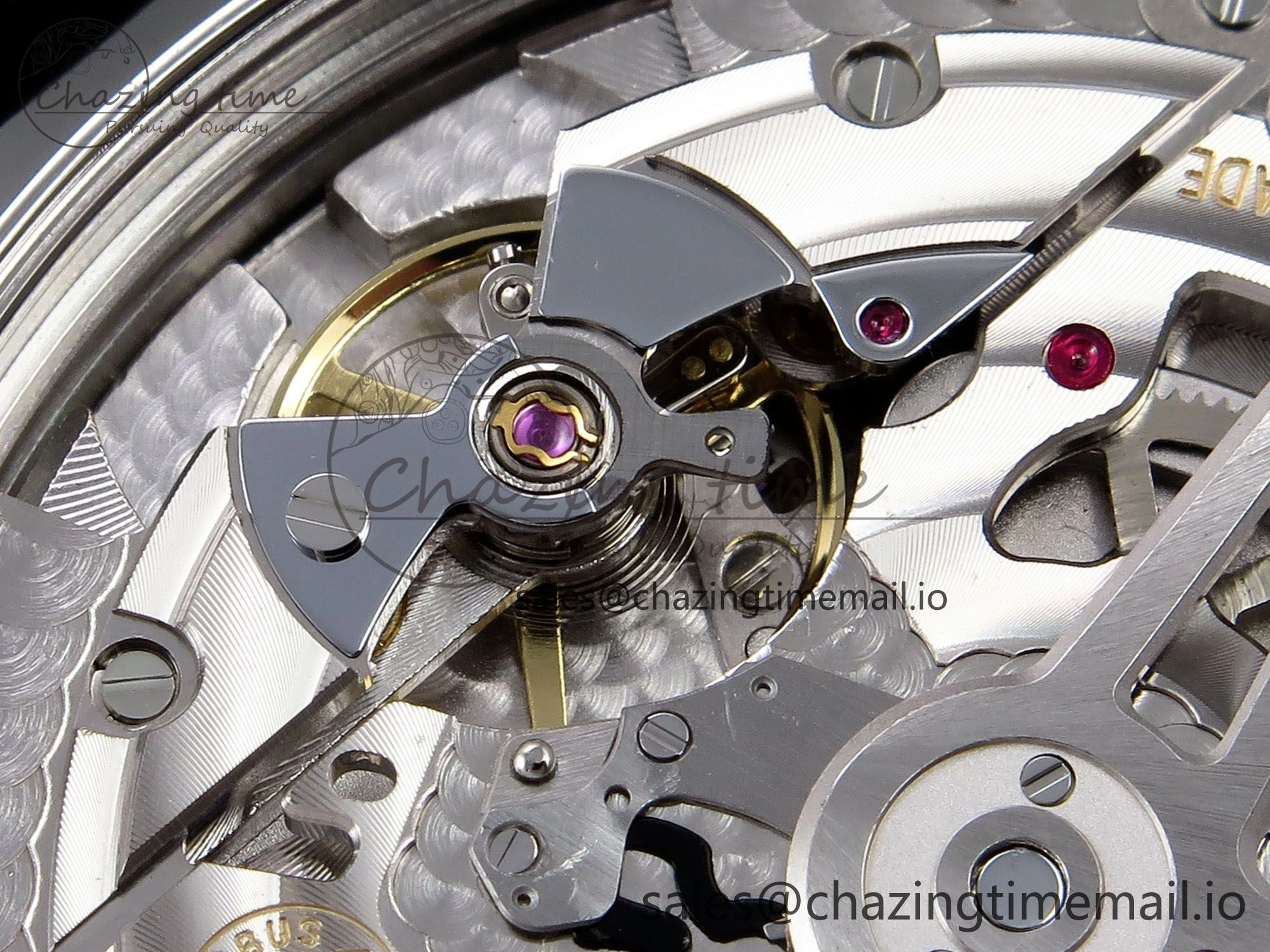 Durable Portugieser Automatic SS IW501705 APSF 1:1 Best Edition RG Dial on Black Leather Strap A 7011