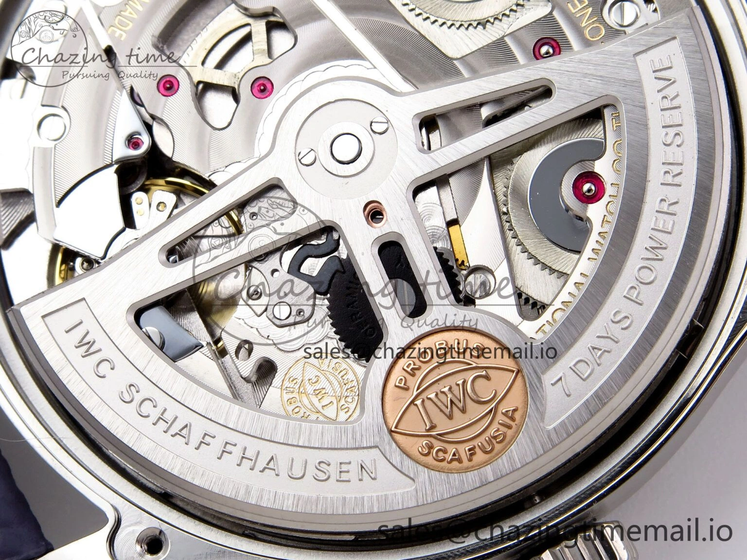Portugieser Automatic SS IW501708 APSF 1:1 Best Edition Light Blue Dial on Gray Leather Strap A Versatile 7012
