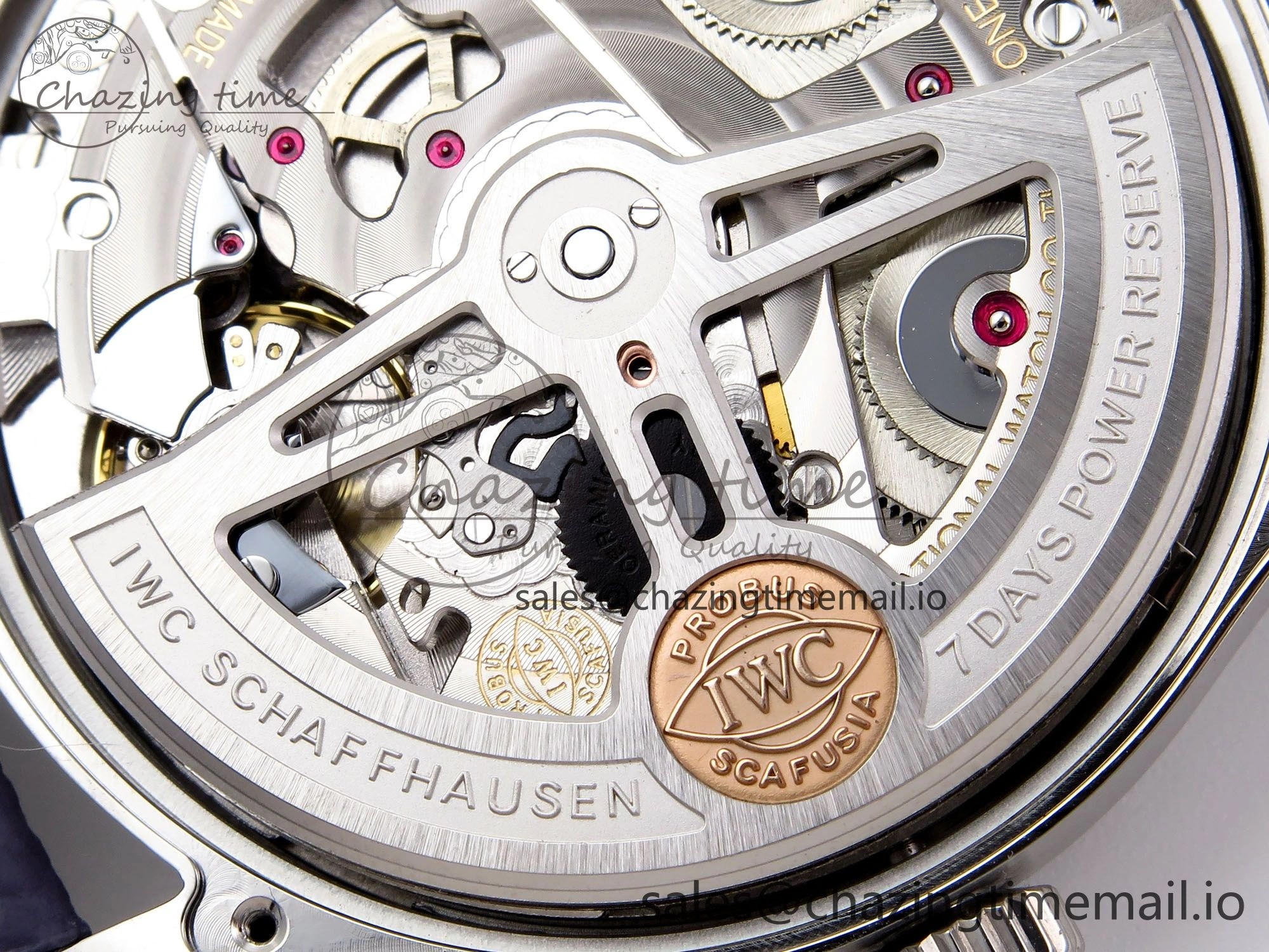 Portugieser Automatic SS IW501708 APSF 1:1 Best Edition Light Blue Dial on Gray Leather Strap A Versatile 7012