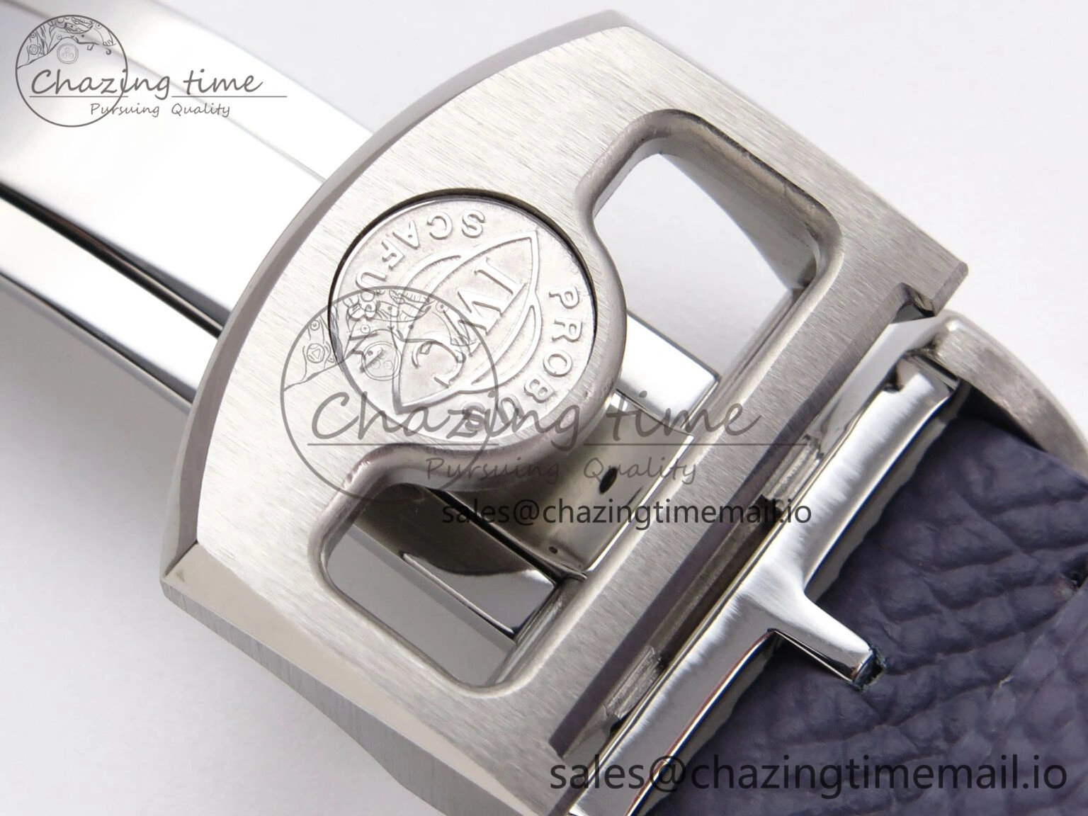 Portugieser Automatic SS IW501708 APSF 1:1 Best Edition Light Blue Dial on Gray Leather Strap A Versatile 7012