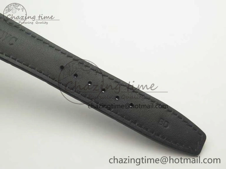Cozy Portugieser Chrono  42 IW390302 ZF 1:1 Best Edition White Dial Blue Markers on Black Leather Strap A 7185