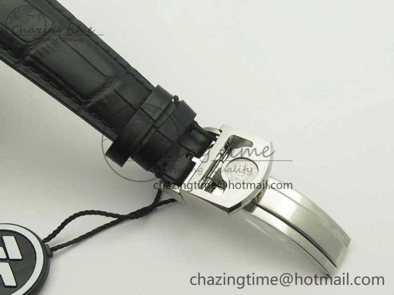 Cozy Portugieser Chrono  42 IW390302 ZF 1:1 Best Edition White Dial Blue Markers on Black Leather Strap A 7185