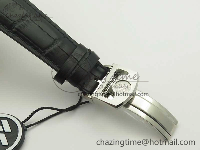 Cozy Portugieser Chrono  42 IW390302 ZF 1:1 Best Edition White Dial Blue Markers on Black Leather Strap A 7185