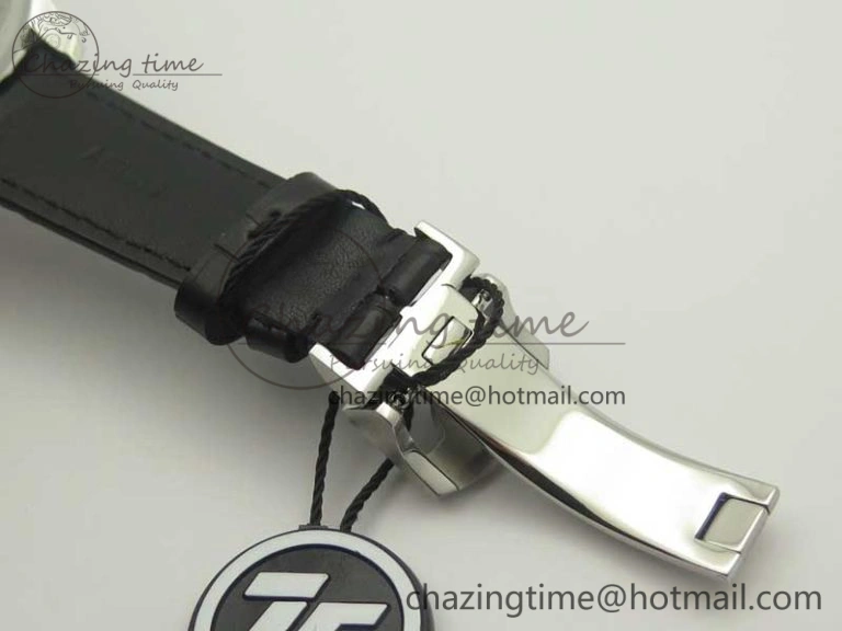 Cozy Portugieser Chrono  42 IW390302 ZF 1:1 Best Edition White Dial Blue Markers on Black Leather Strap A 7185