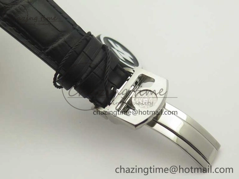Cozy Portugieser Chrono  42 IW390302 ZF 1:1 Best Edition White Dial Blue Markers on Black Leather Strap A 7185