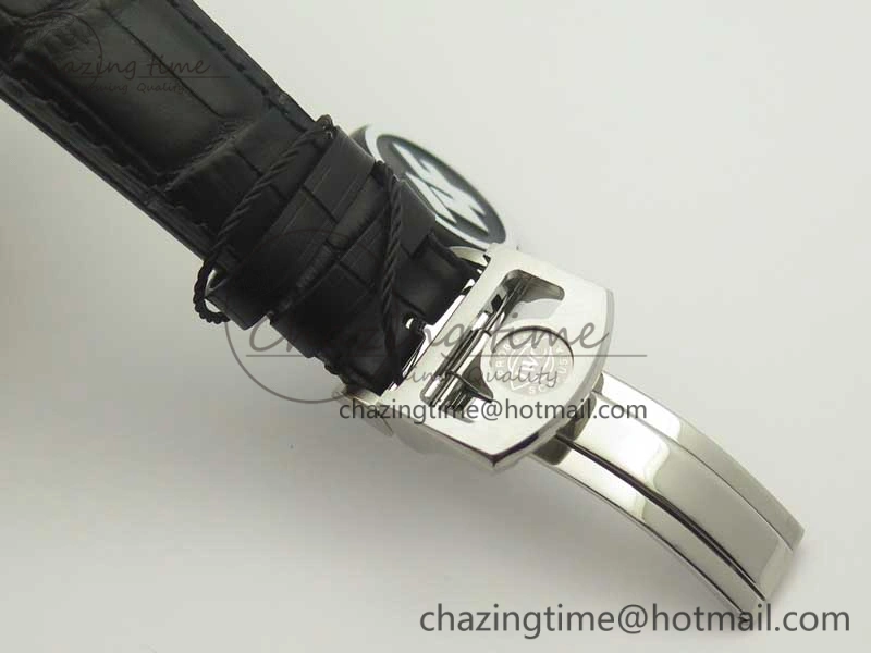 Cozy Portugieser Chrono  42 IW390302 ZF 1:1 Best Edition White Dial Blue Markers on Black Leather Strap A 7185