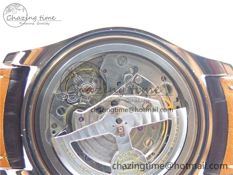 Portugieser Chrono  42 IW390406 RG ZF 1:1 Best Edition Blue Dial on Brown Leather Strap A StreetReady 7129