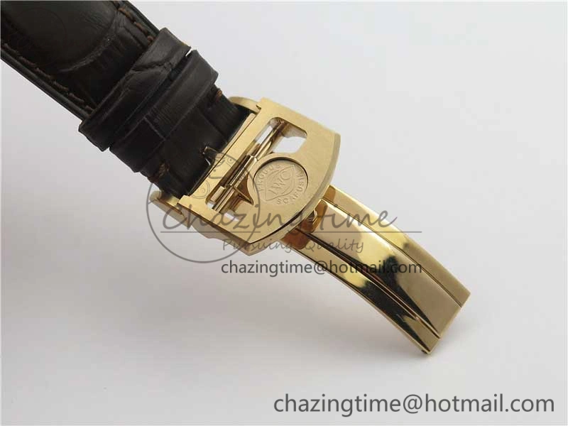 Portugieser Chrono  42 IW390406 RG ZF 1:1 Best Edition Blue Dial on Brown Leather Strap A StreetReady 7129