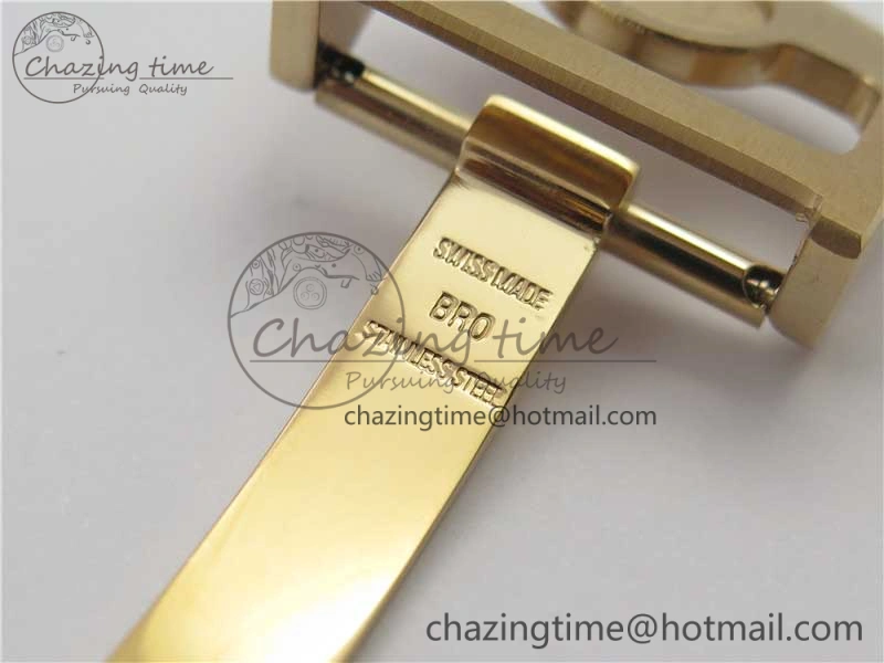 Portugieser Chrono  42 IW390406 RG ZF 1:1 Best Edition Blue Dial on Brown Leather Strap A StreetReady 7129