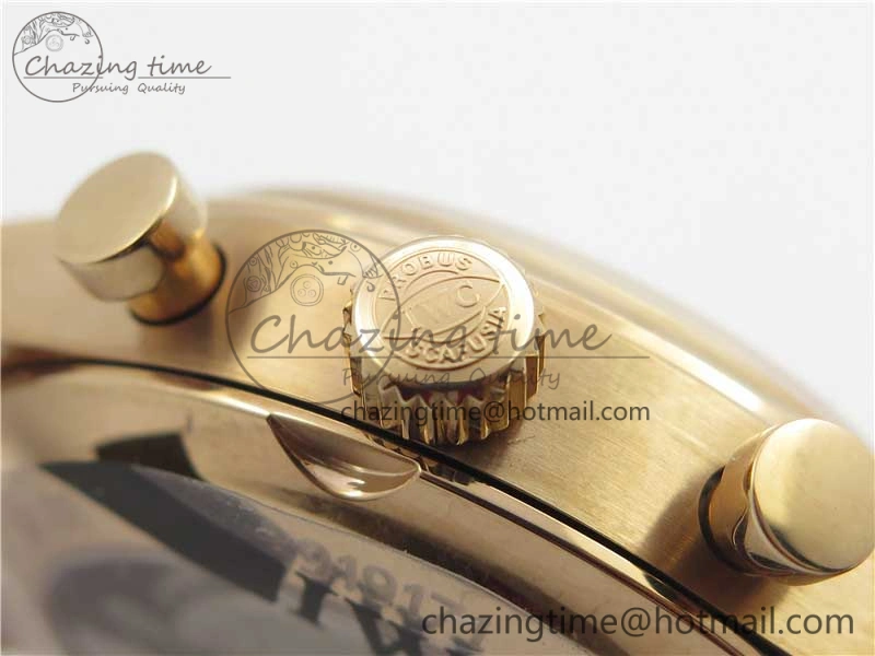 Portugieser Chrono  42 IW390406 RG ZF 1:1 Best Edition Blue Dial on Brown Leather Strap A StreetReady 7129