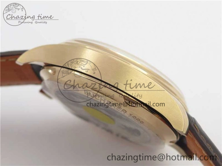 Portugieser Chrono  42 IW390406 RG ZF 1:1 Best Edition Blue Dial on Brown Leather Strap A StreetReady 7129