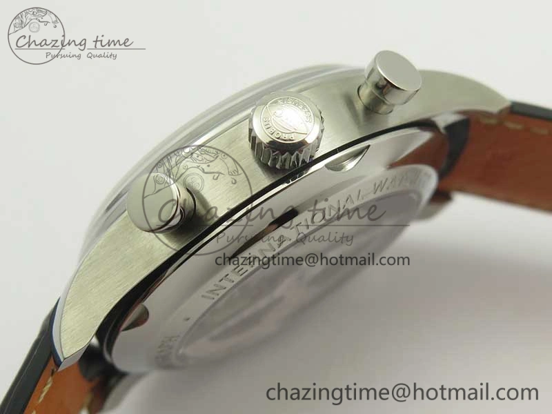 Portugieser Chrono  42 IW390406 ZF 1:1 Best Edition Blue Dial on Black Leather Strap A QuickDry 7189