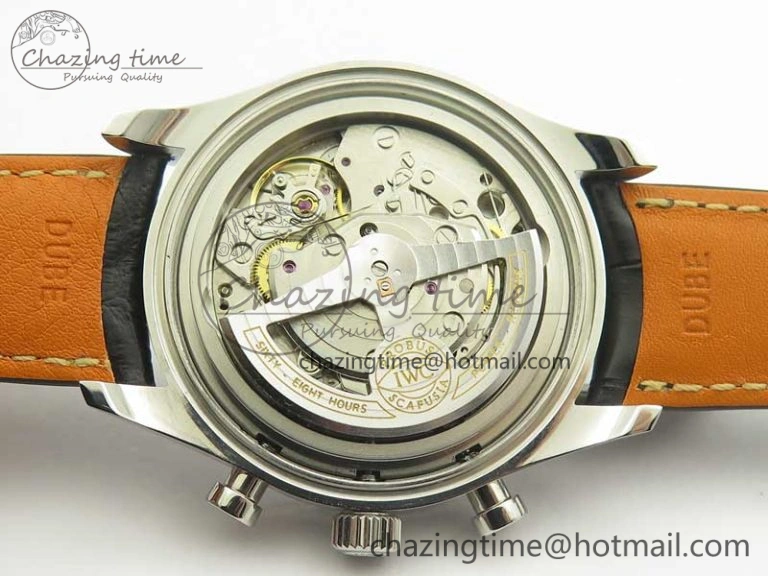 Portugieser Chrono  42 IW390406 ZF 1:1 Best Edition Blue Dial on Black Leather Strap A QuickDry 7189