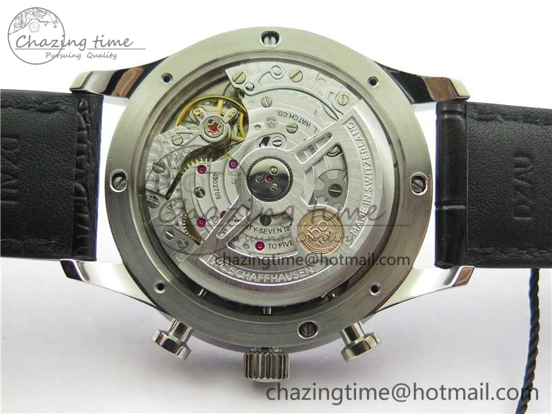 ZeroBulk Portugieser Chronograph Edition “150 Years” IW371602 ZF 1:1 Best Edition White Dial on Black Leather Strap A7750 (Slim Movement) 7120