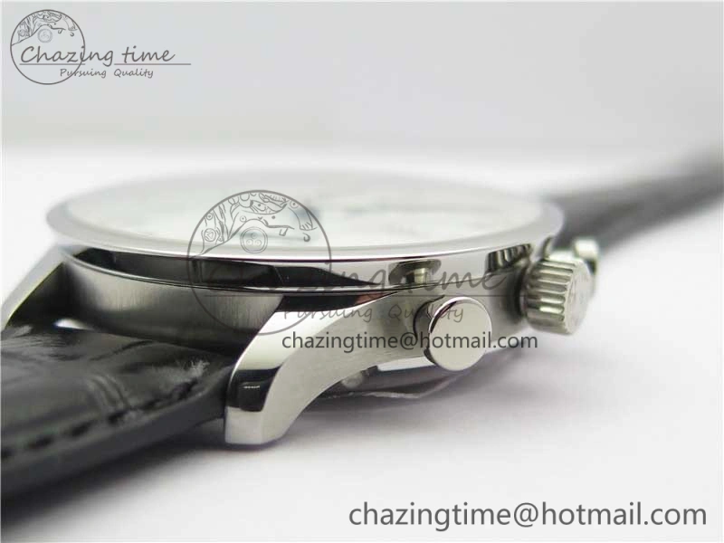 ZeroBulk Portugieser Chronograph Edition “150 Years” IW371602 ZF 1:1 Best Edition White Dial on Black Leather Strap A7750 (Slim Movement) 7120