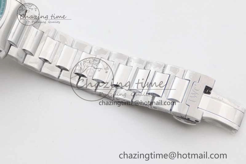 Portugieser Chronograph IW371615 ZF Best Edition Green Dial on SS Bracelet A7750 (Slim Movement) ZeroBulk 7038