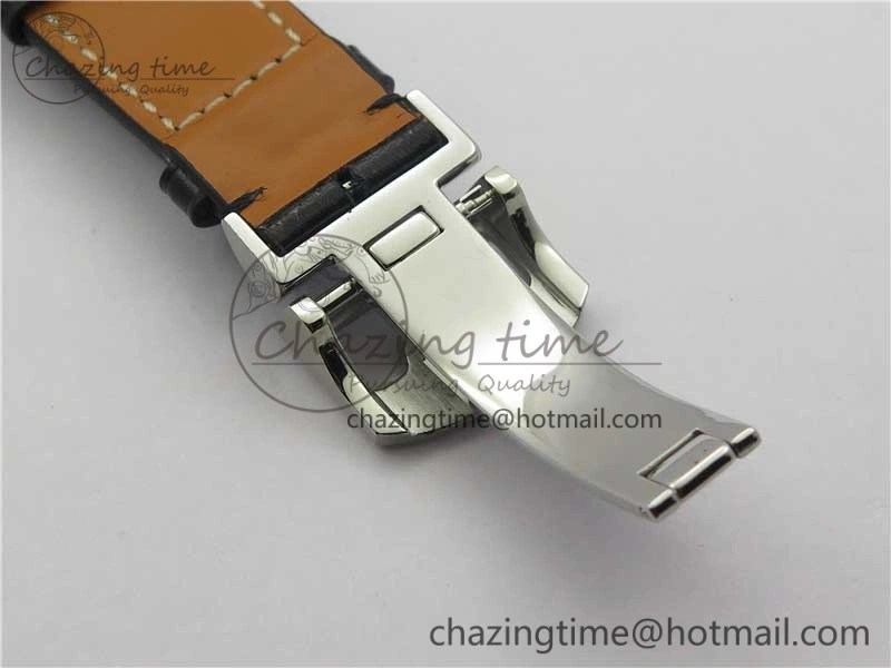 FlexibleFit Portugieser Perpetual Calendar IW503301 V9F 1:1 Best Edition Silver Dial on Black Leather Strap A 7116