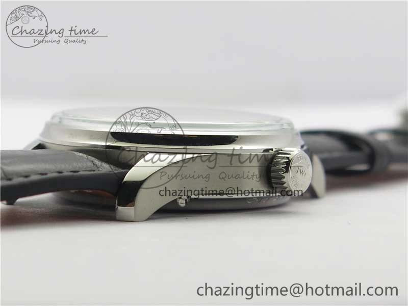 FlexibleFit Portugieser Perpetual Calendar IW503301 V9F 1:1 Best Edition Silver Dial on Black Leather Strap A 7116