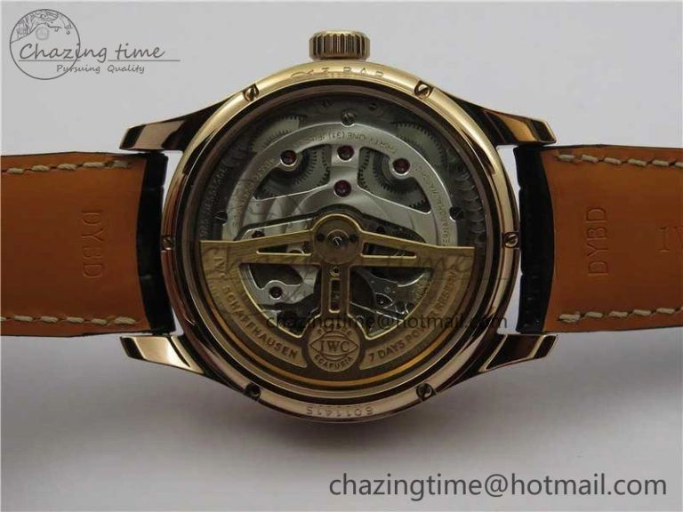 Portugieser Perpetual Calendar IW503302 RG V9F 1:1 Best Edition Gray Dial on Black Leather Strap A Supportive 7096