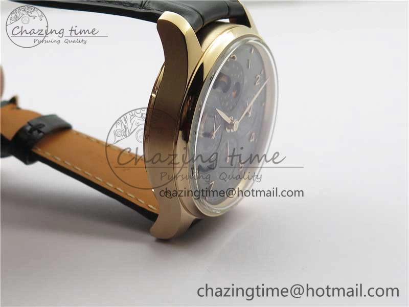Portugieser Perpetual Calendar IW503302 RG V9F 1:1 Best Edition Gray Dial on Black Leather Strap A Supportive 7096