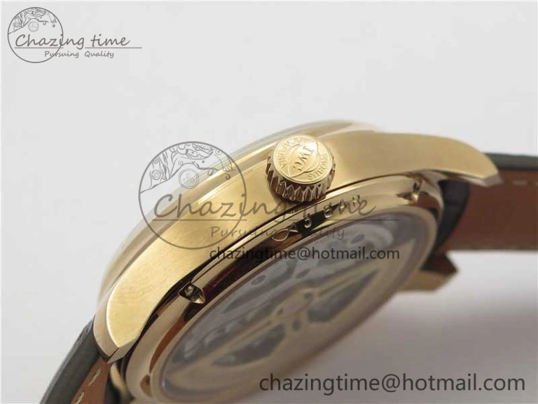 Portugieser Perpetual Calendar IW503302 RG V9F 1:1 Best Edition White Dial on Brown Leather Strap A Elegant 7113