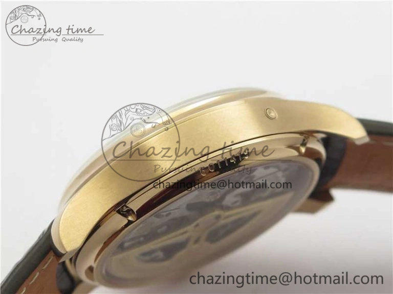 Portugieser Perpetual Calendar IW503302 RG V9F 1:1 Best Edition White Dial on Brown Leather Strap A Elegant 7113