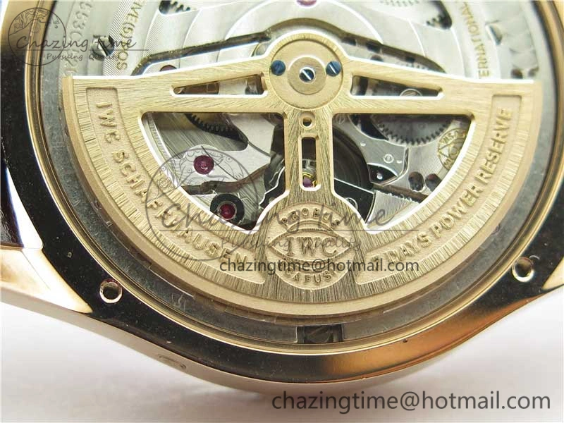 Portugieser Perpetual Calendar IW503302 RG V9F 1:1 Best Edition White Dial on Brown Leather Strap A Elegant 7113