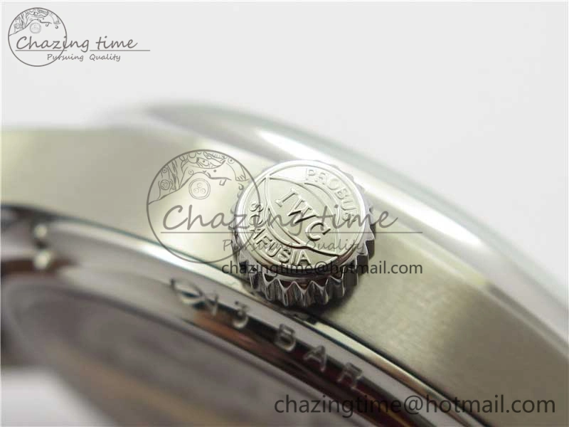 TopPick Portugieser Perpetual Calendar IW503406 V9F 1:1 Best Edition Silver Dial on Black Leather Strap A 7115