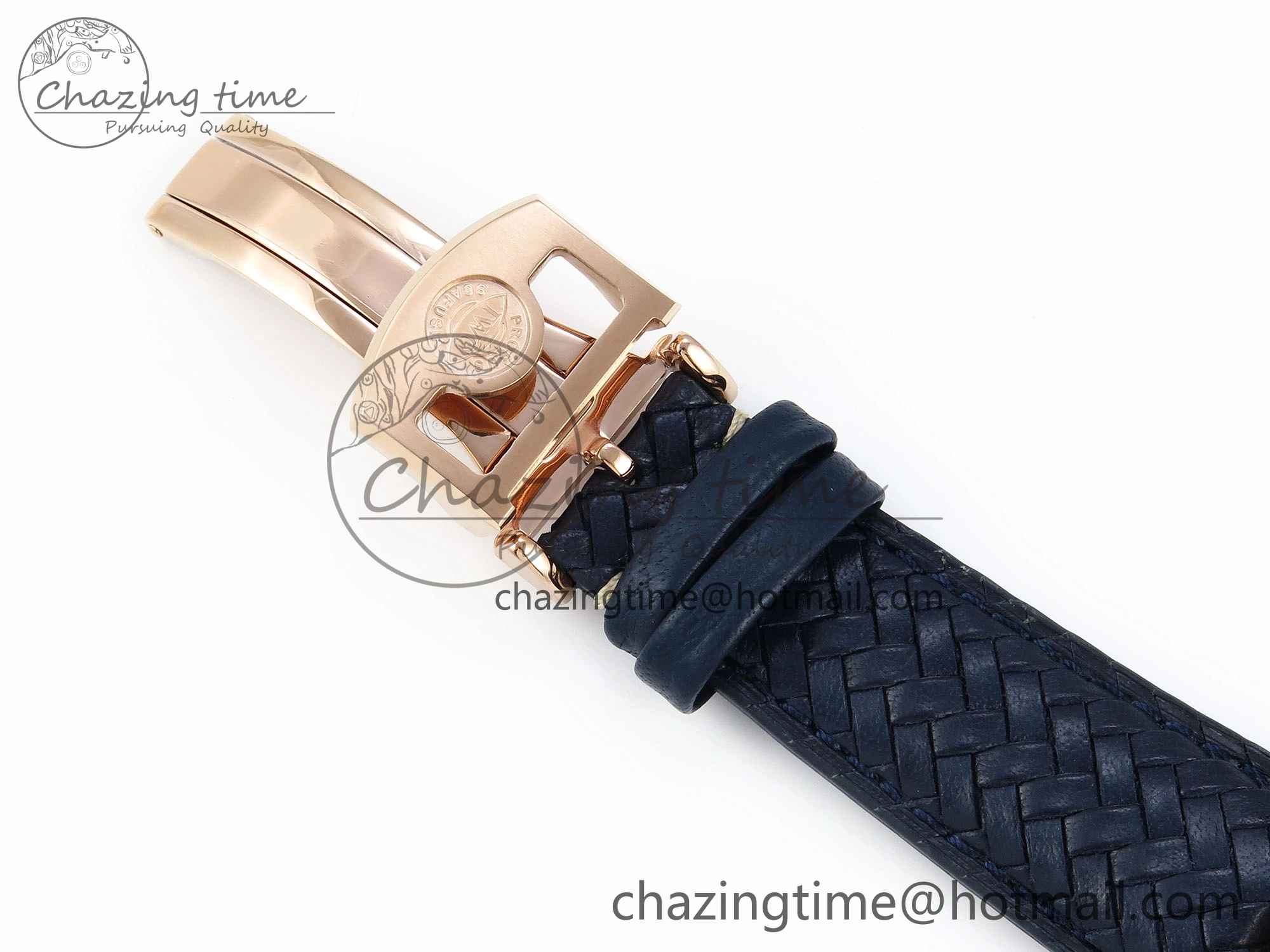 Portugieser Perpetual Calendar RG 5033 APSF 1:1 Best Edition Blue Dial on Black Leather Strap A52610 Clone WrinkleFree 7023