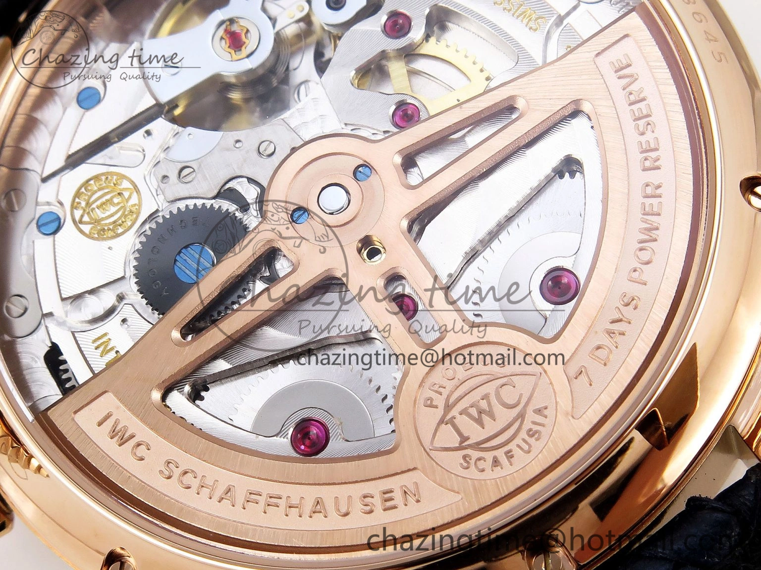 Portugieser Perpetual Calendar RG 5033 APSF 1:1 Best Edition Blue Dial on Black Leather Strap A52610 Clone WrinkleFree 7023