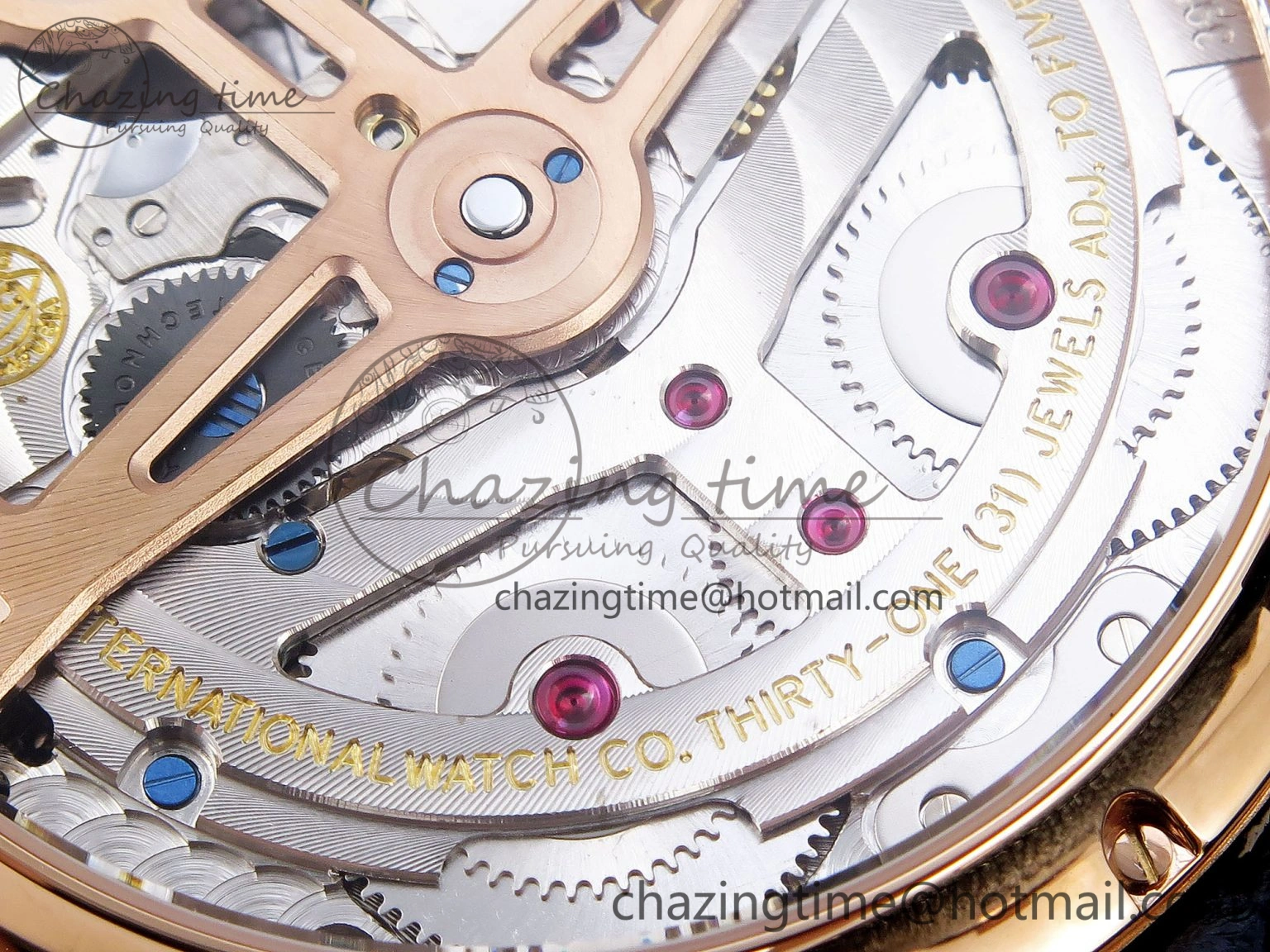 Portugieser Perpetual Calendar RG 5033 APSF 1:1 Best Edition Blue Dial on Black Leather Strap A52610 Clone WrinkleFree 7023