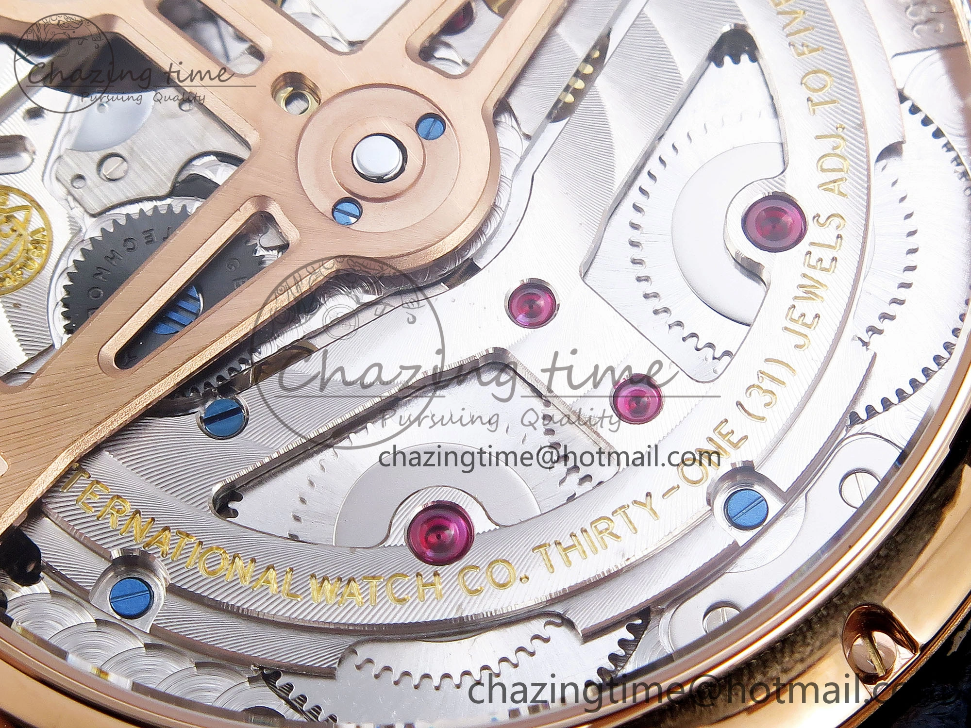 Portugieser Perpetual Calendar RG 5033 APSF 1:1 Best Edition Blue Dial on Black Leather Strap A52610 Clone WrinkleFree 7023