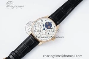 WeatherProof Portugieser Perpetual Calendar RG 5033 APSF 1:1 Best Edition White Dial on Black Leather Strap A52610 Clone 7043
