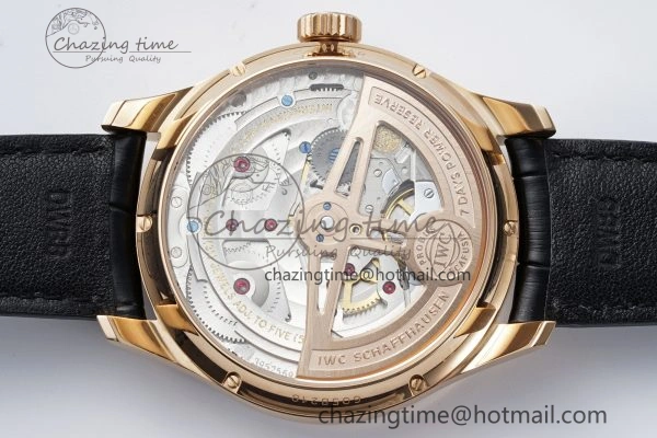 WeatherProof Portugieser Perpetual Calendar RG 5033 APSF 1:1 Best Edition White Dial on Black Leather Strap A52610 Clone 7043