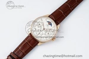 Reliable Portugieser Perpetual Calendar RG 5033 APSF 1:1 Best Edition White Dial on Brown Leather Strap A52610 Clone 7042