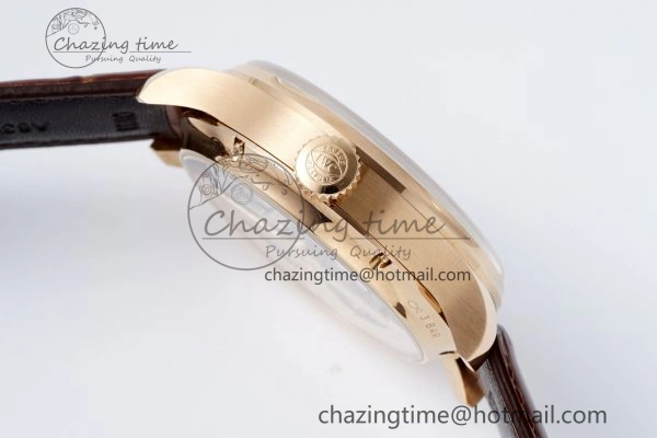 Reliable Portugieser Perpetual Calendar RG 5033 APSF 1:1 Best Edition White Dial on Brown Leather Strap A52610 Clone 7042