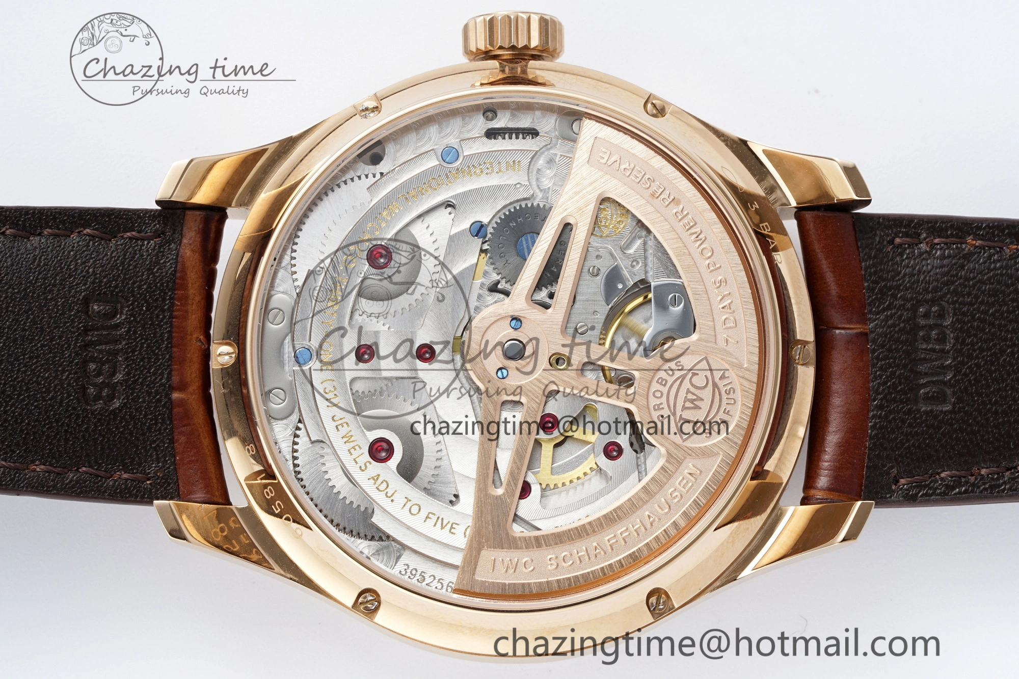 Reliable Portugieser Perpetual Calendar RG 5033 APSF 1:1 Best Edition White Dial on Brown Leather Strap A52610 Clone 7042