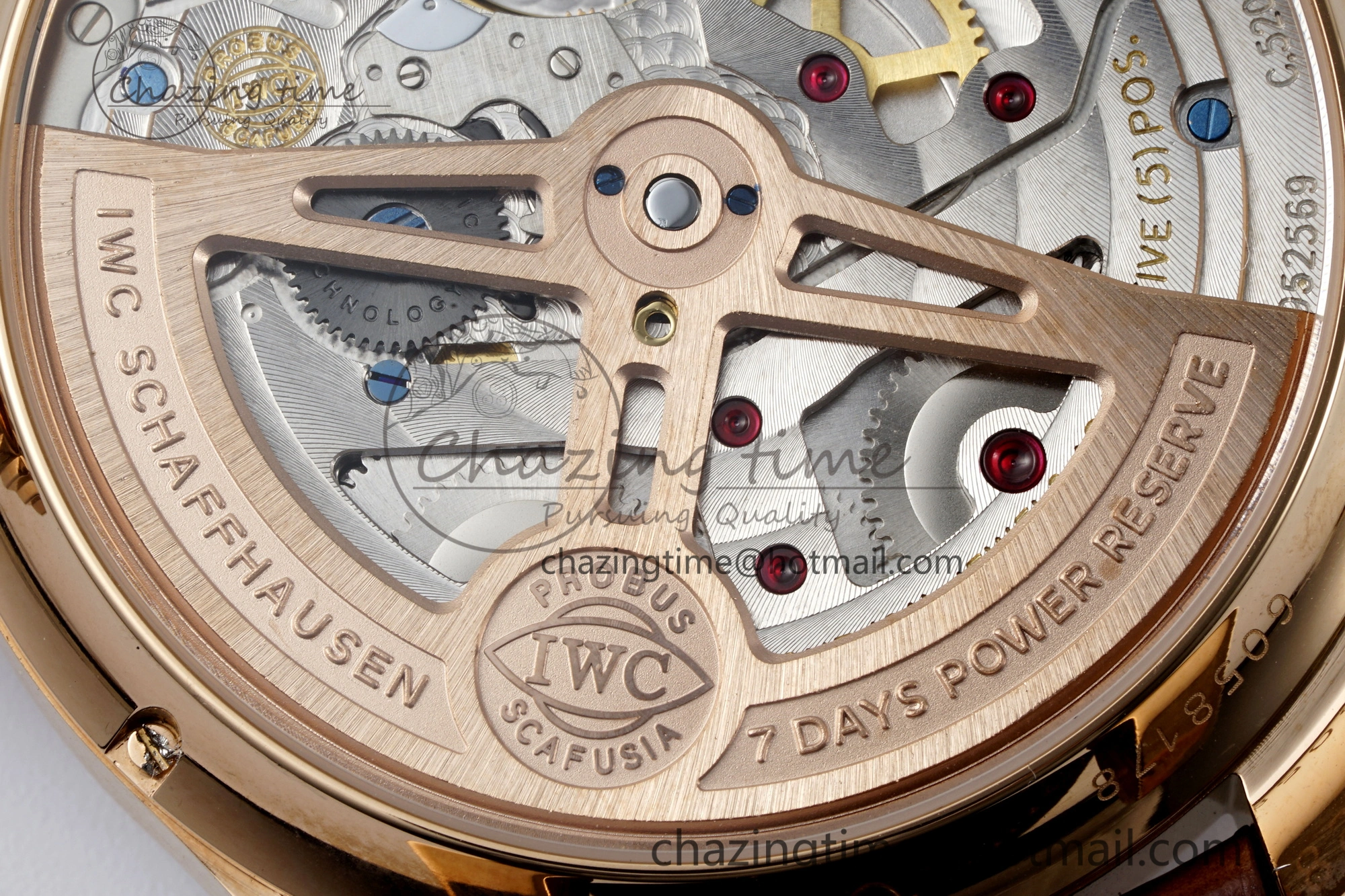 Reliable Portugieser Perpetual Calendar RG 5033 APSF 1:1 Best Edition White Dial on Brown Leather Strap A52610 Clone 7042