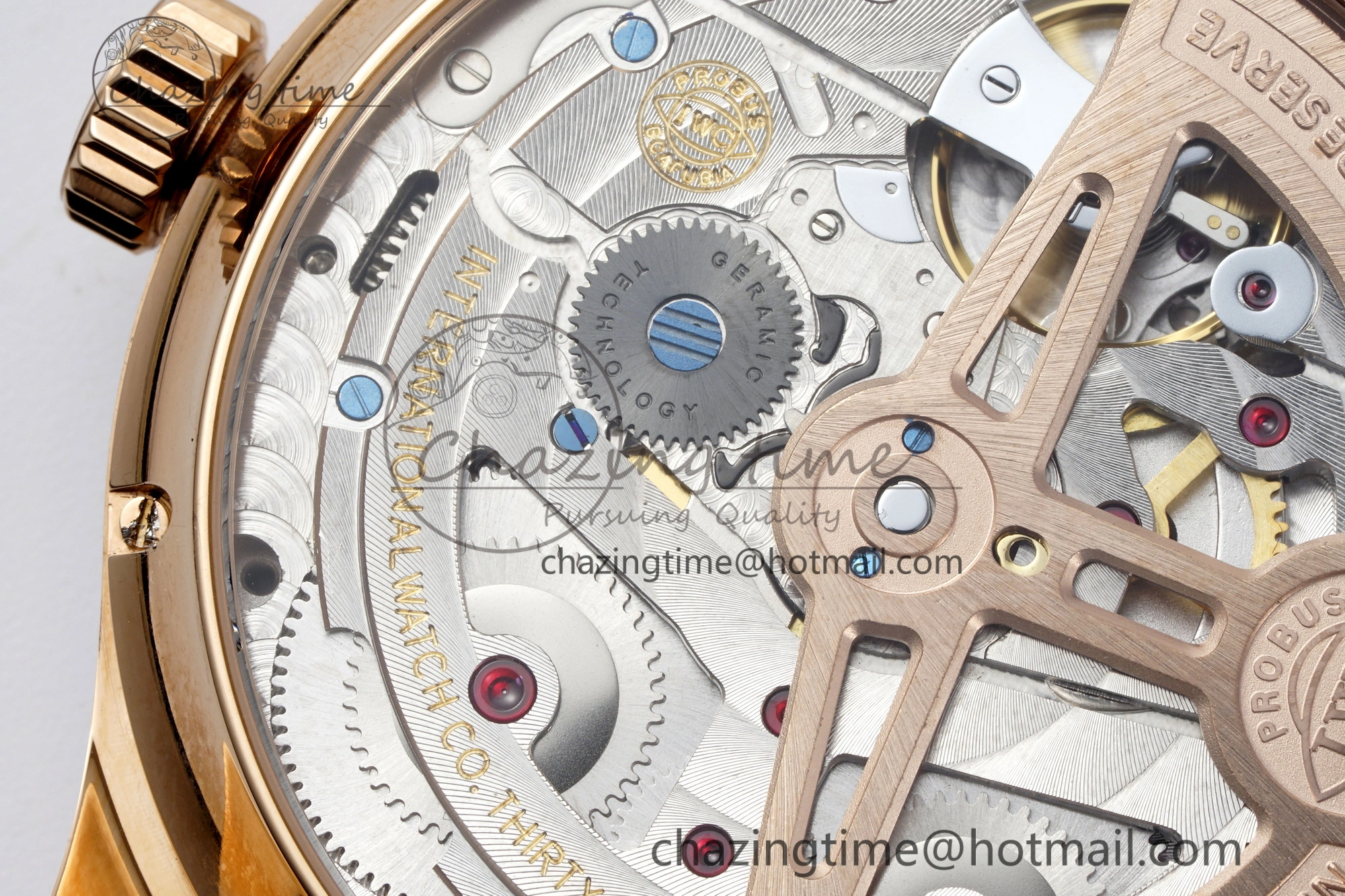 Reliable Portugieser Perpetual Calendar RG 5033 APSF 1:1 Best Edition White Dial on Brown Leather Strap A52610 Clone 7042