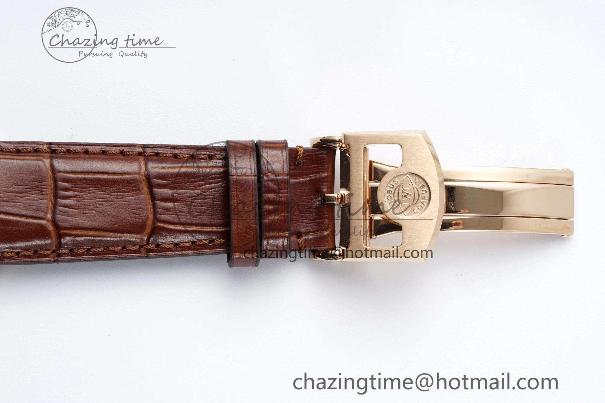 Reliable Portugieser Perpetual Calendar RG 5033 APSF 1:1 Best Edition White Dial on Brown Leather Strap A52610 Clone 7042