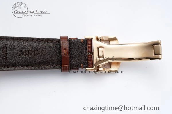 Reliable Portugieser Perpetual Calendar RG 5033 APSF 1:1 Best Edition White Dial on Brown Leather Strap A52610 Clone 7042