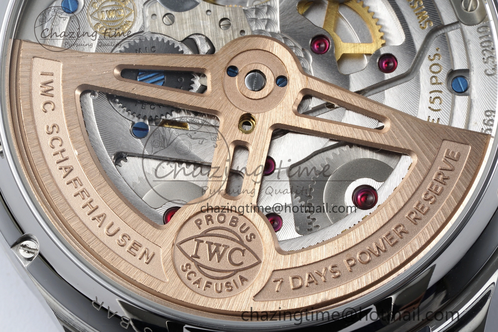 Portugieser Perpetual Calendar SS 5033 APSF 1:1 Best Edition Blue Dial on Black Leather Strap A52610 Clone TravelReady 7041