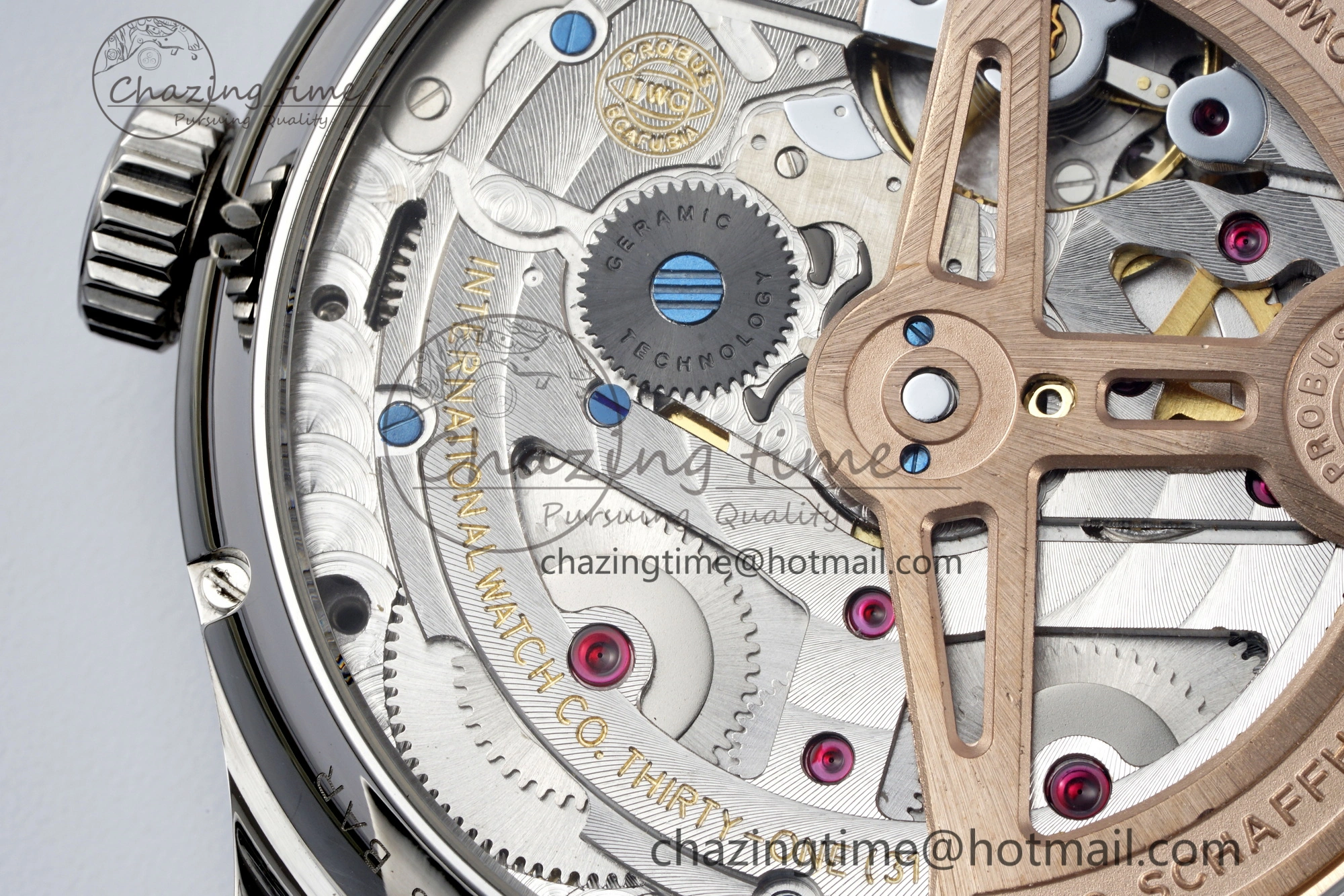 Portugieser Perpetual Calendar SS 5033 APSF 1:1 Best Edition Blue Dial on Black Leather Strap A52610 Clone TravelReady 7041