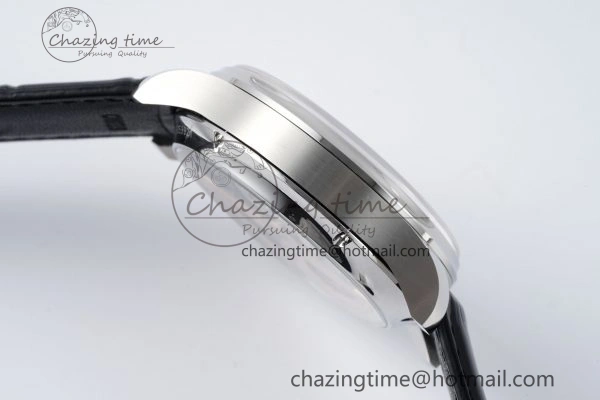 Portugieser Perpetual Calendar SS 5033 APSF 1:1 Best Edition White Dial on Black Leather Strap A52610 Clone Compact 7040