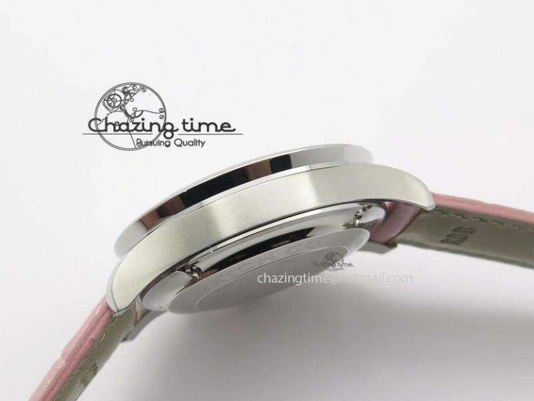Portuguese 40mm Chrono SS Pink MOP Dial on Pink Leather Strap A Practical 7391