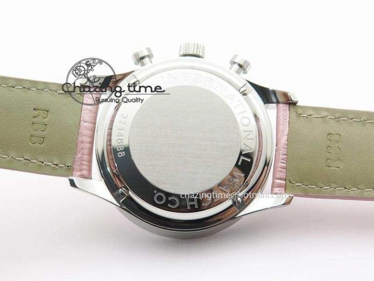 Portuguese 40mm Chrono SS Pink MOP Dial on Pink Leather Strap A Practical 7391